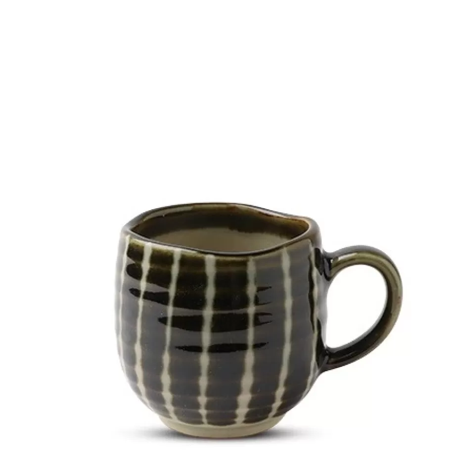 MIYA Company Mugs^Oribe Green Striped 8 Oz. Mug