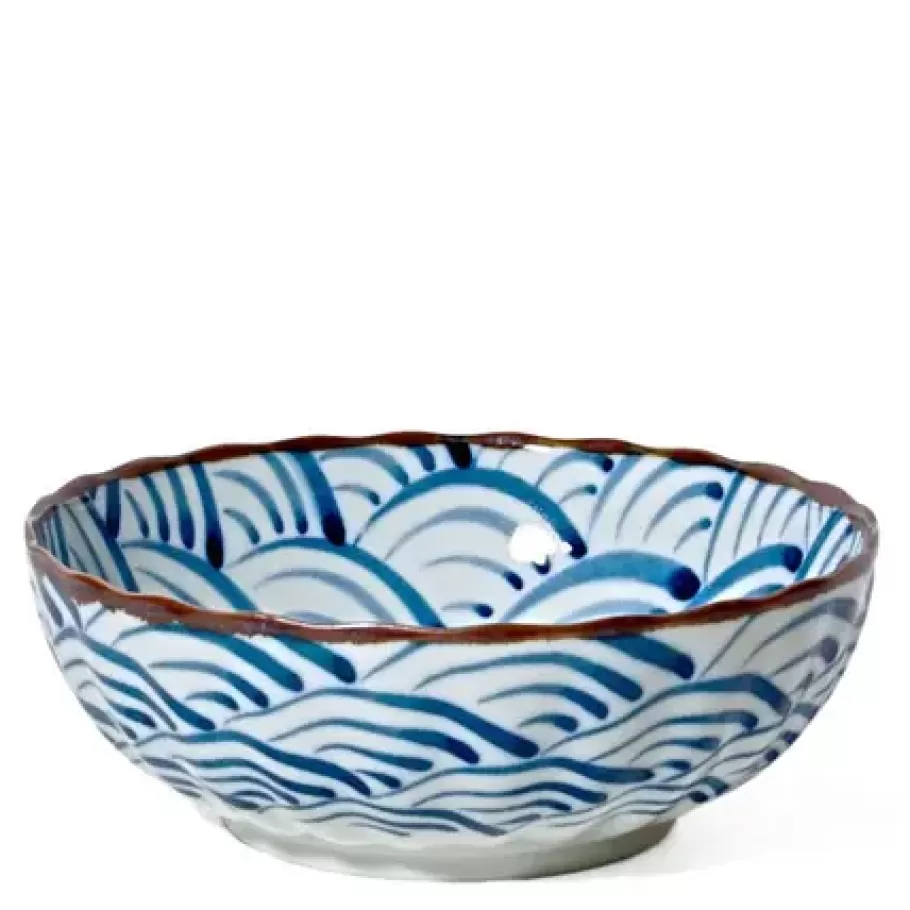 MIYA Company Large Bowls^Saikai Nami Waves 7.25" Bowl