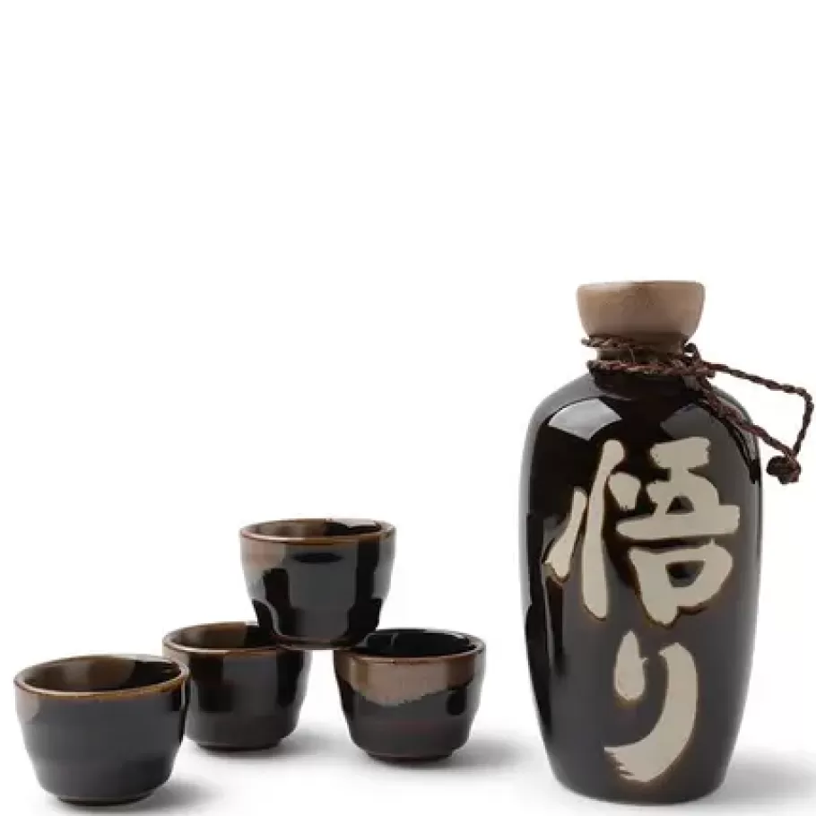 MIYA Company Sake Sets^Sake Set Tenmoku Satori