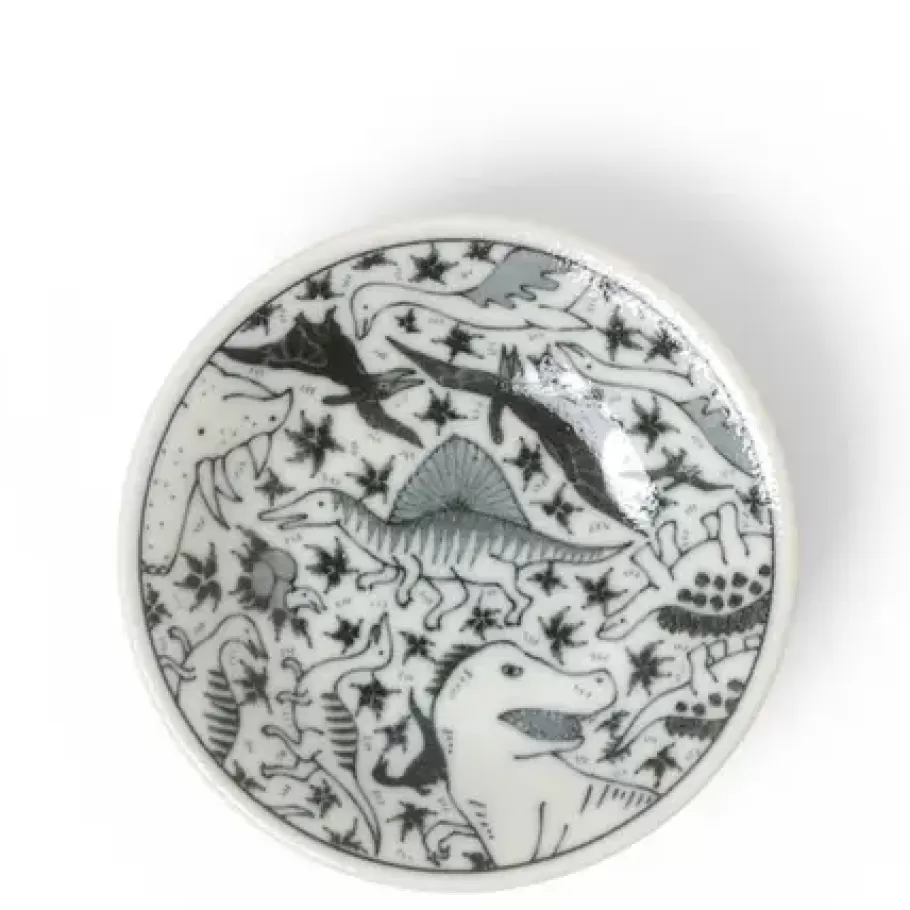 MIYA Company Other^Sauce Dish 4" Happy Dinosaurs