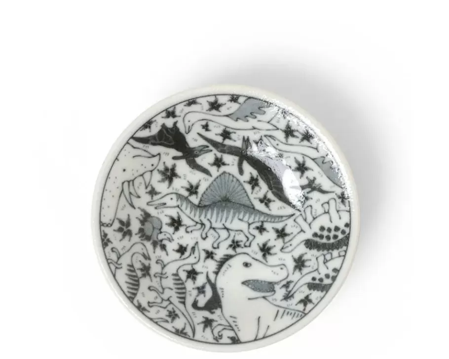 MIYA Company Other^Sauce Dish 4" Happy Dinosaurs