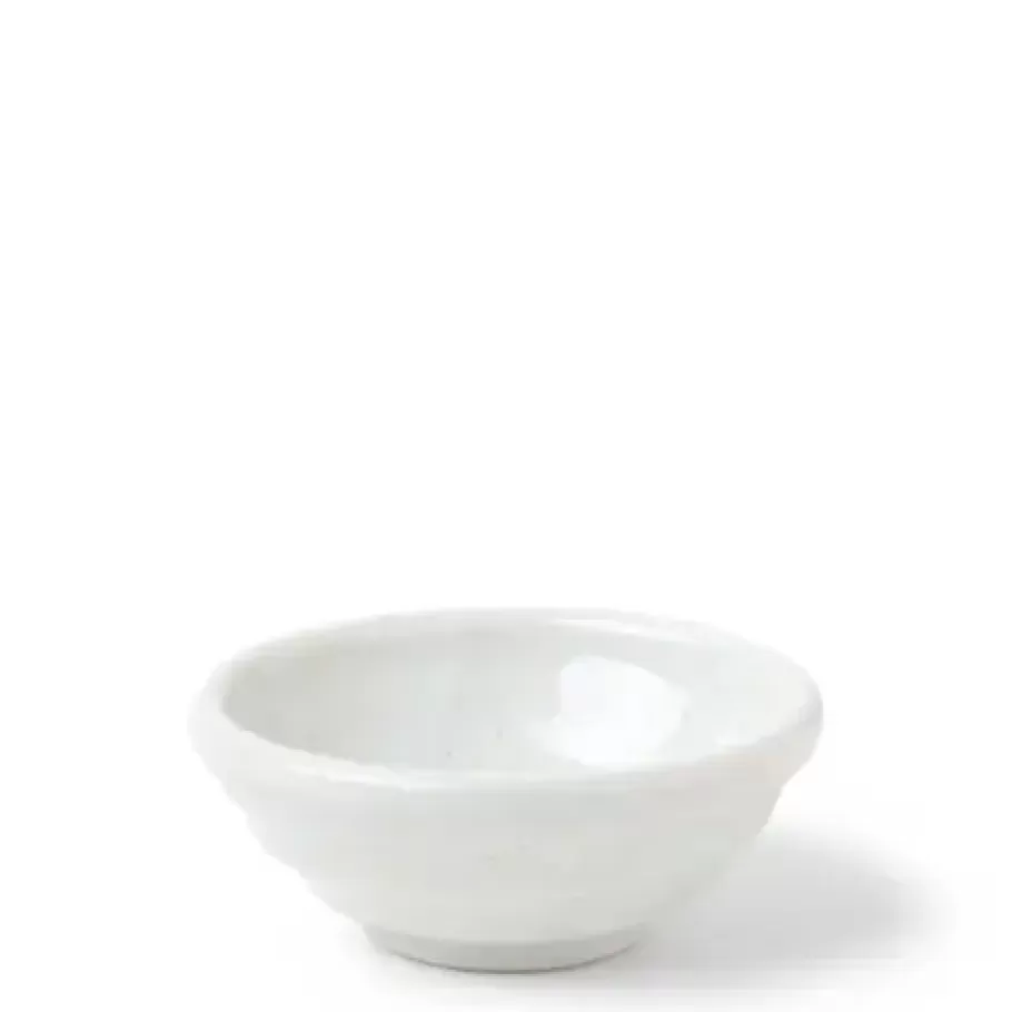 MIYA Company Sauce Dishes^Sauce Dish Chinmi White + Blue Swirl