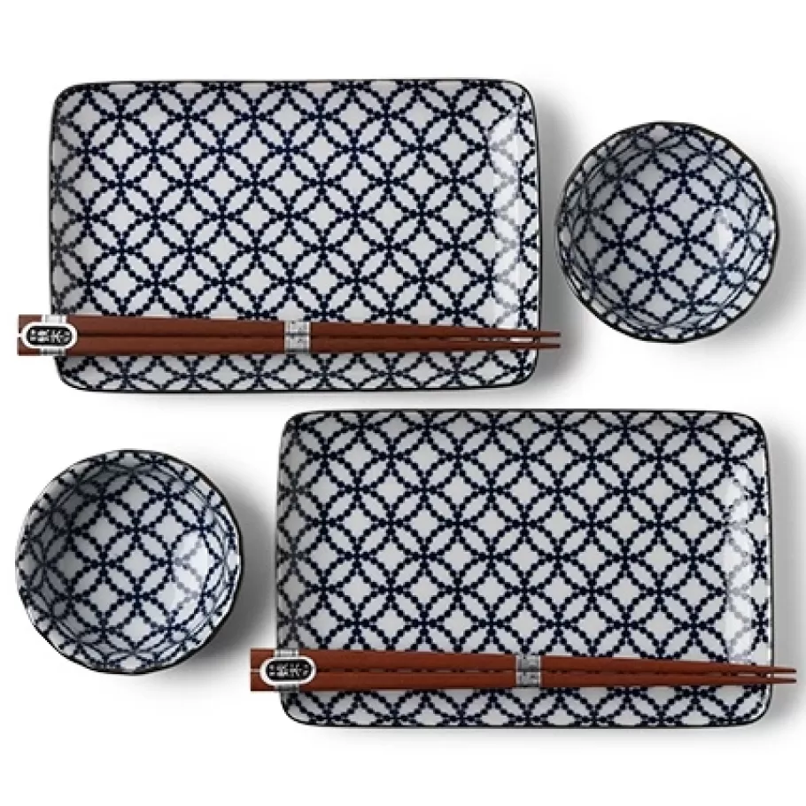 MIYA Company Plate Sets^Shippou Sushi For Two Set