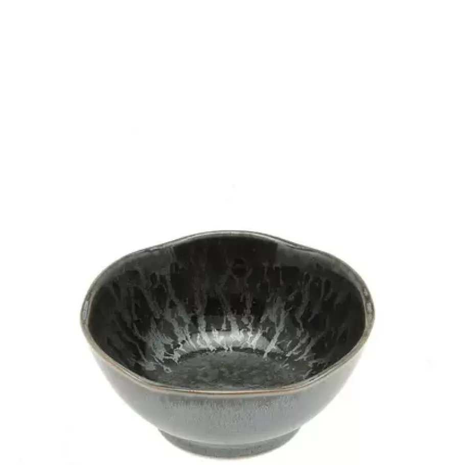 MIYA Company Sauce Dishes^Silver Blue Granite Sauce Bowl