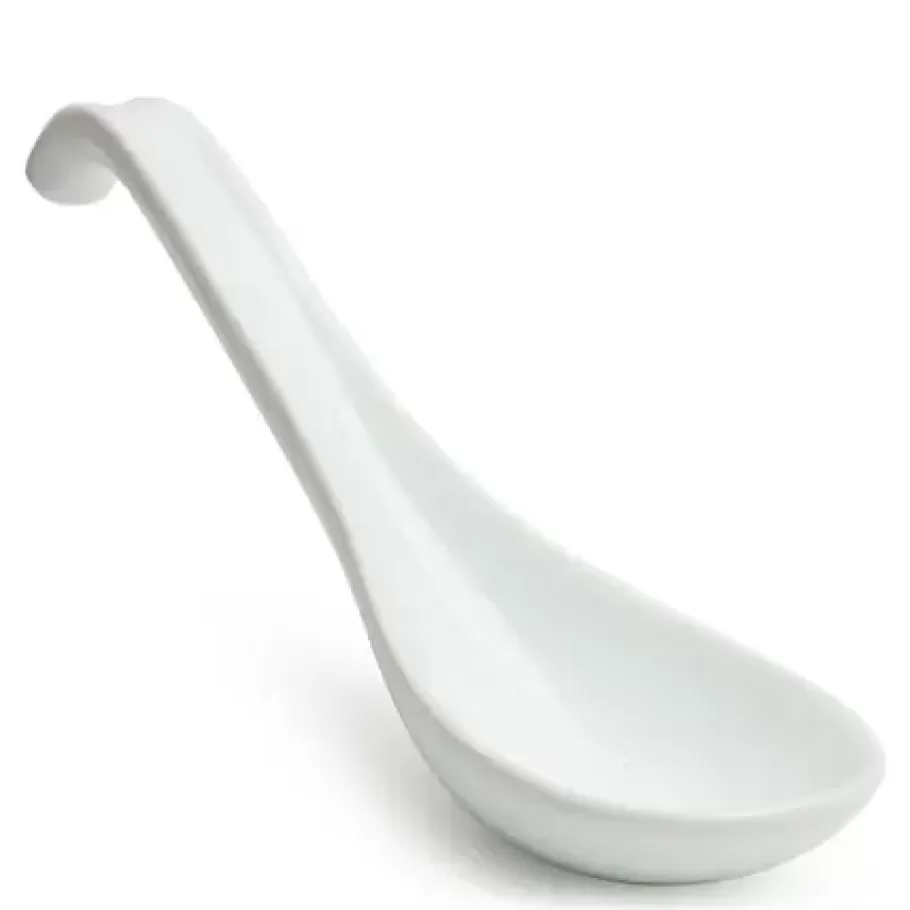 MIYA Company Soup Spoons^Soup Spoon With Hook - White