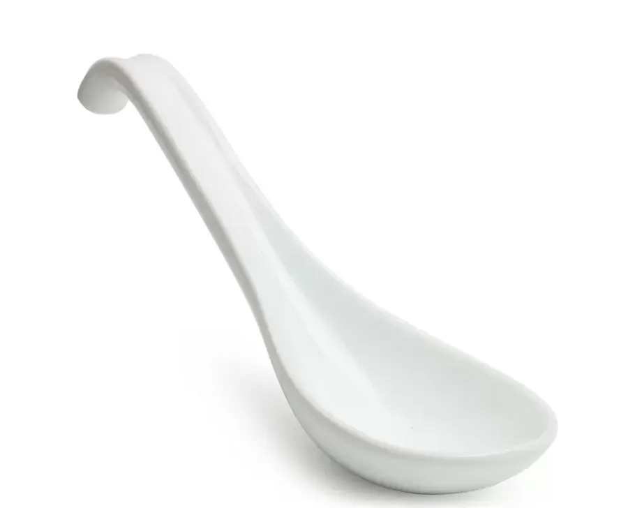 MIYA Company Soup Spoons^Soup Spoon With Hook - White