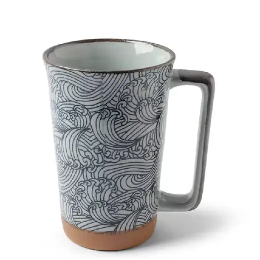 MIYA Company Mugs^Tall Mug Blue Wave 12 Oz.