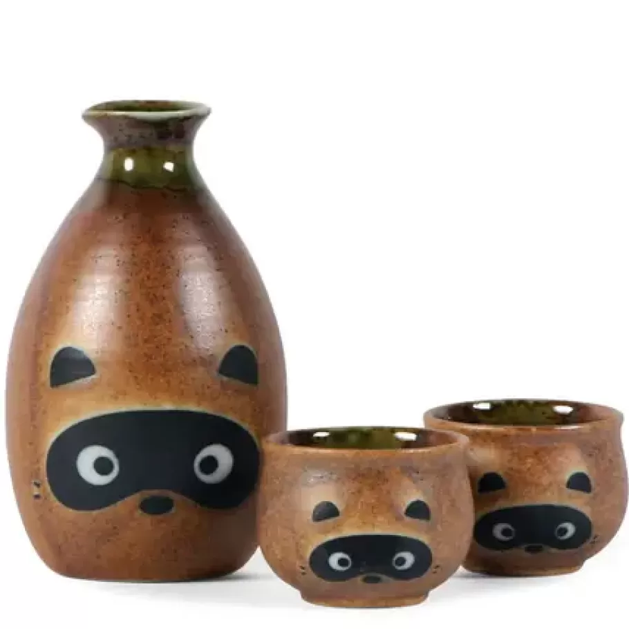 MIYA Company Other^Tanuki Raccoon Sake Set