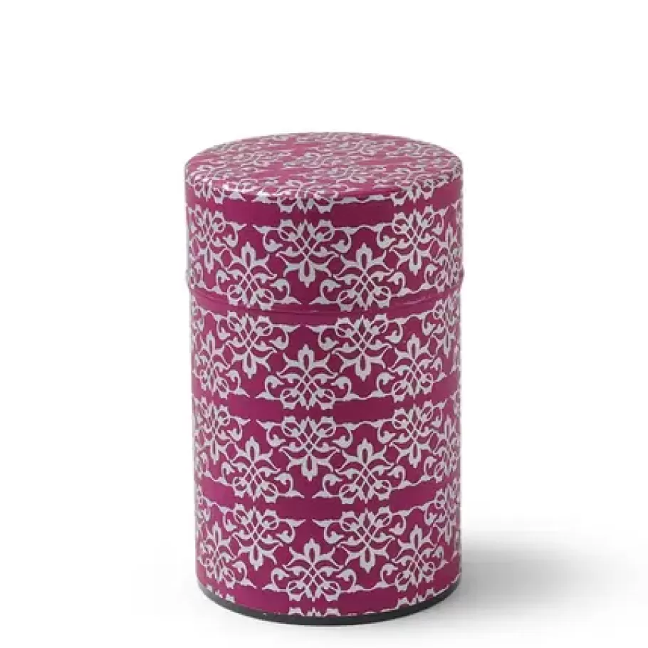 MIYA Company Teaware Accessories^Tea Canister Fuschia/Silver Bar