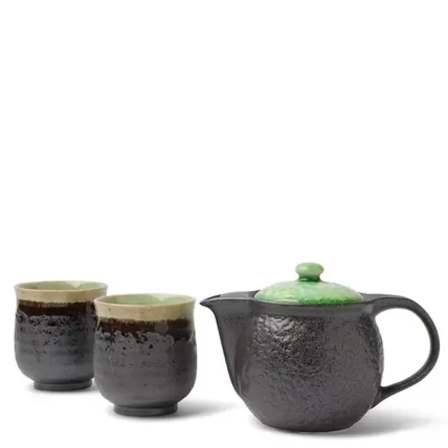 MIYA Company Teapots - Ceramic^Tea Set Bronze Jade