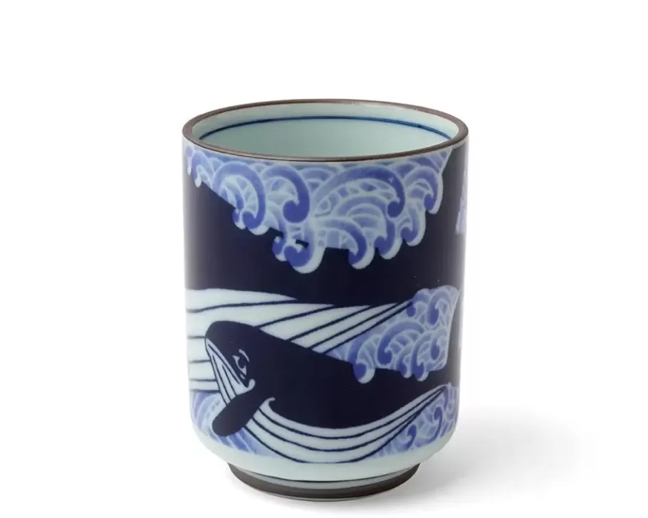 MIYA Company Cups/Mugs^Teacup Blue Whale Waves