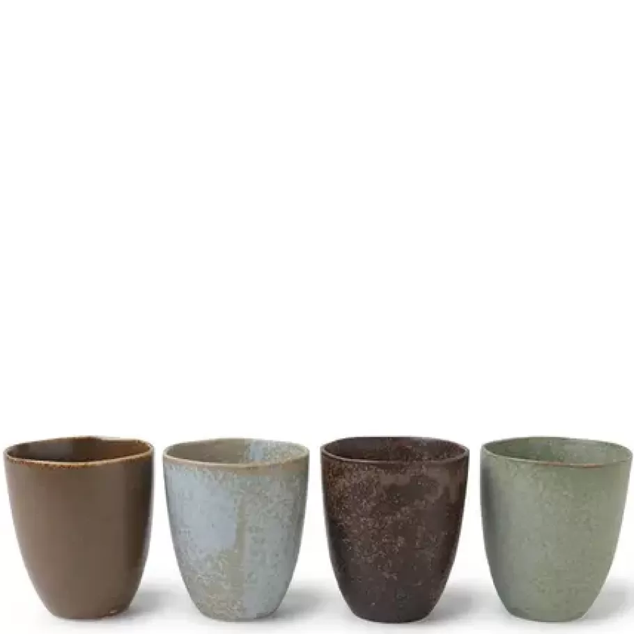 MIYA Company Cup/Mug Sets^Teacup Pacific Forest Matte Set Of 4