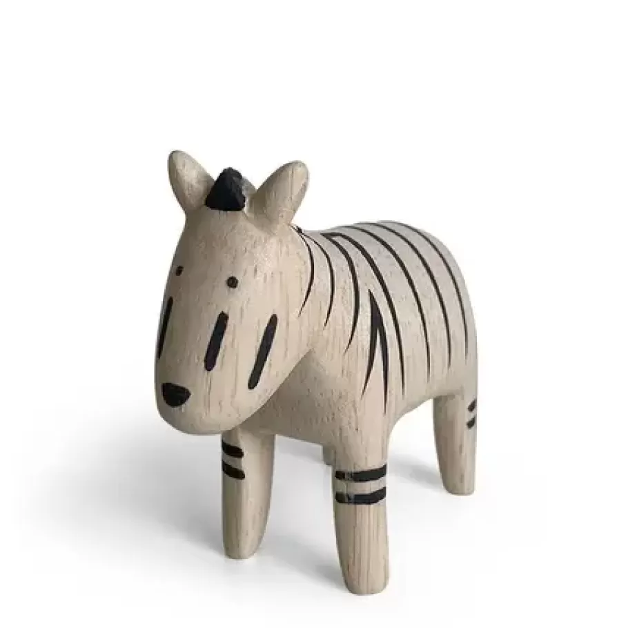 MIYA Company Other^T-Lab Wooden Animal - Zebra