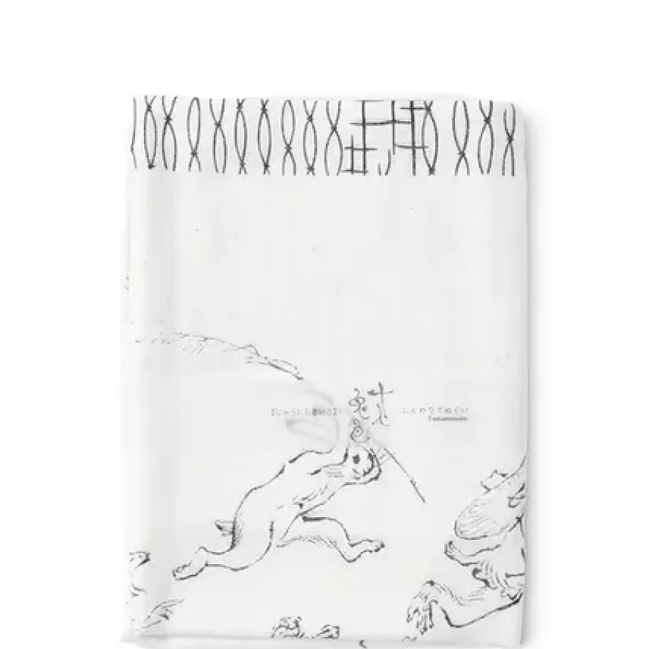 MIYA Company Rabbits^Towel Black & White Rabbits