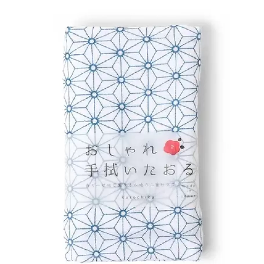 MIYA Company Towels^Towel Blue Asanoha