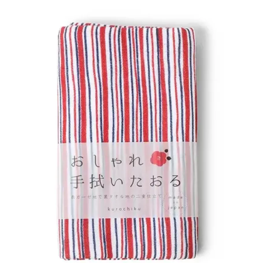 MIYA Company Towels^Towel Red Stripes