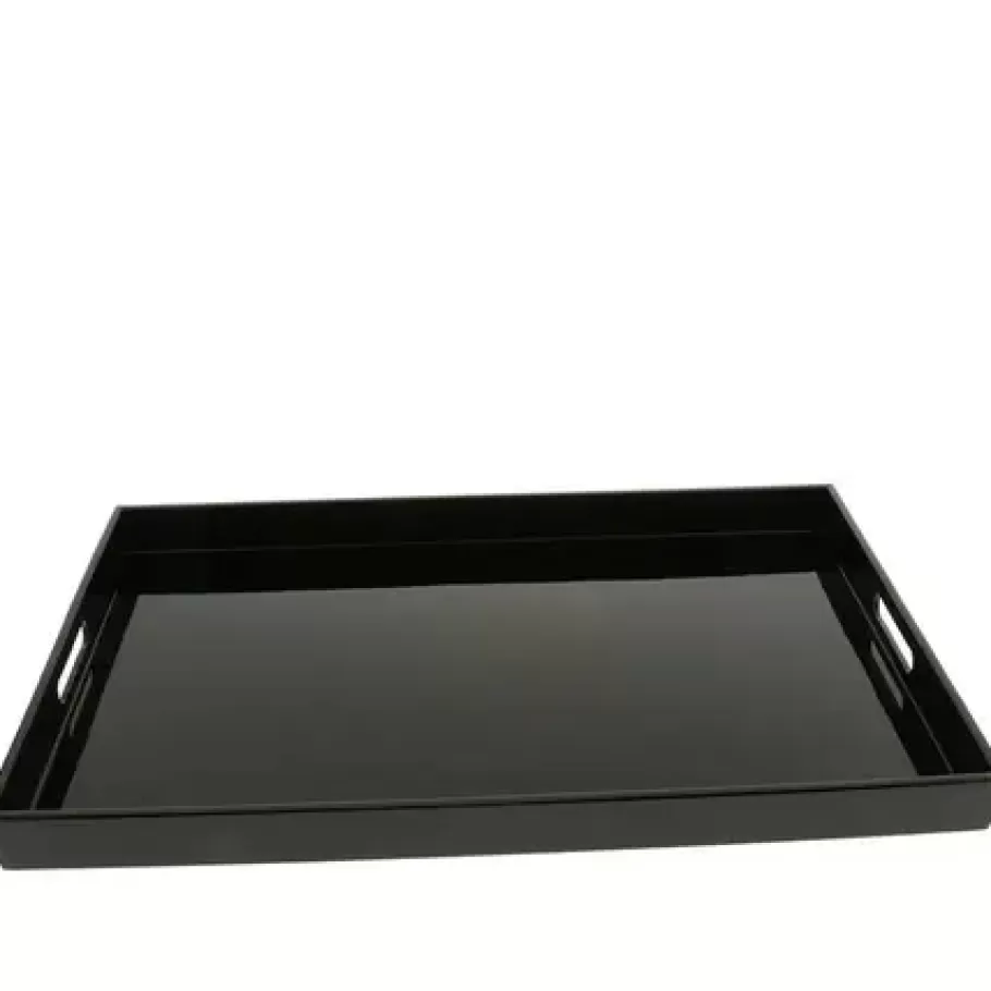 MIYA Company Trays^Tray Rectangle Black 18-7/8" X 12-1/4"