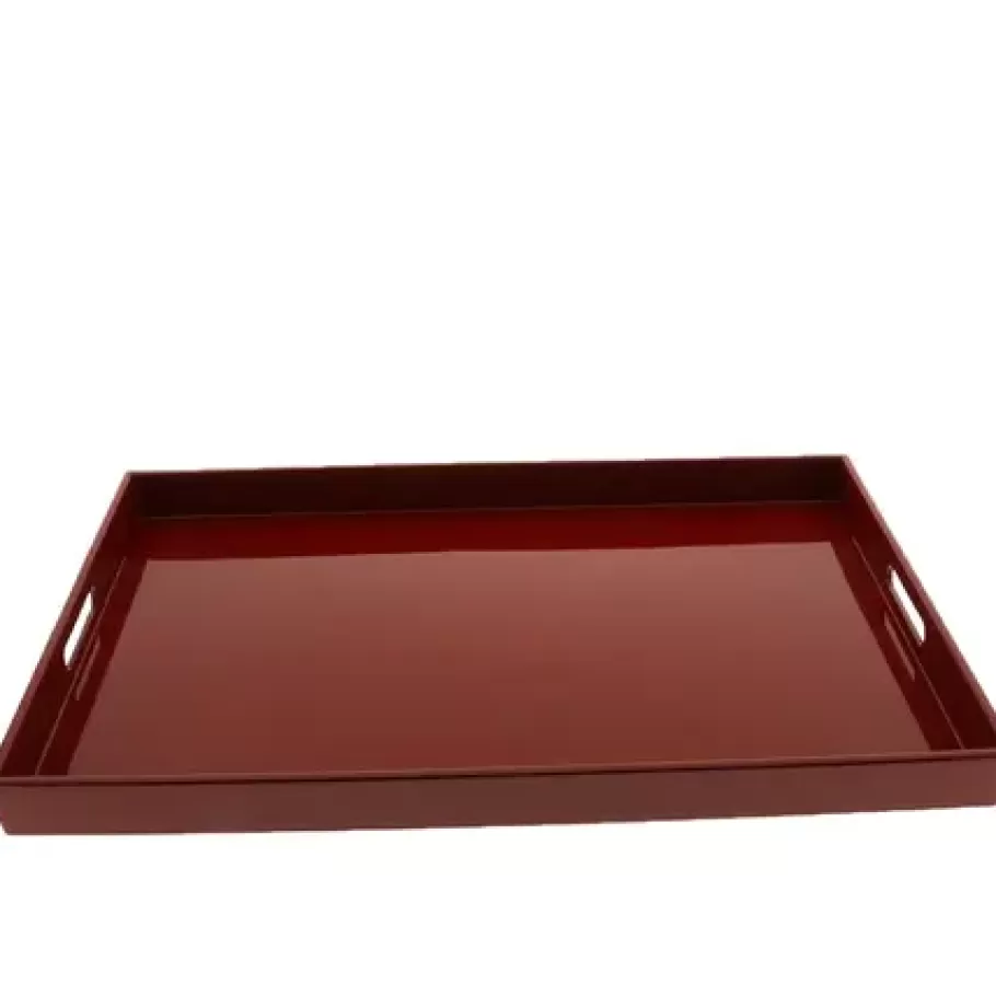 MIYA Company Trays^Tray Red 18-7/8" X 12-1/4"