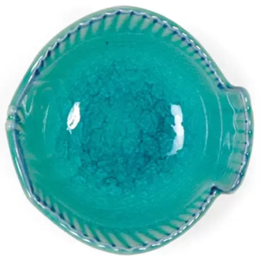 MIYA Company Fish^Turquoise Blue Fish 3.5" Bowl