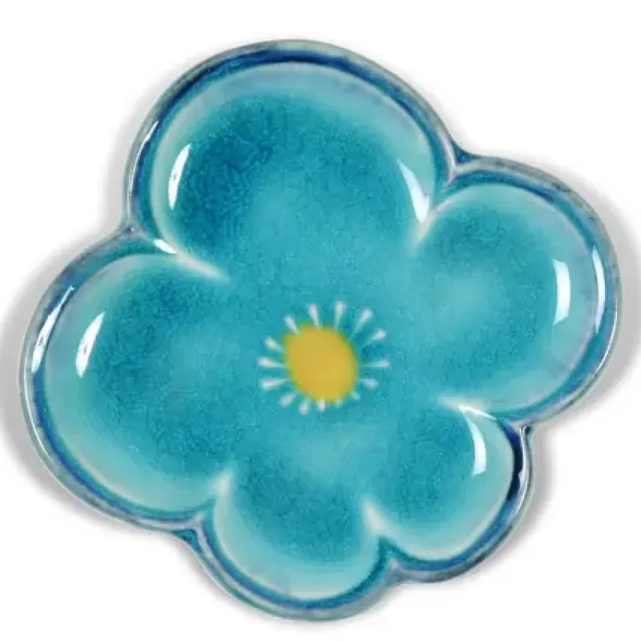 MIYA Company Small Plates^Turquoise Bluw Ume 4.5" Plate