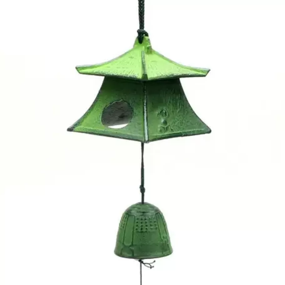 MIYA Company Wind Chimes^Wind Chime Lantern Green 2-5/8"