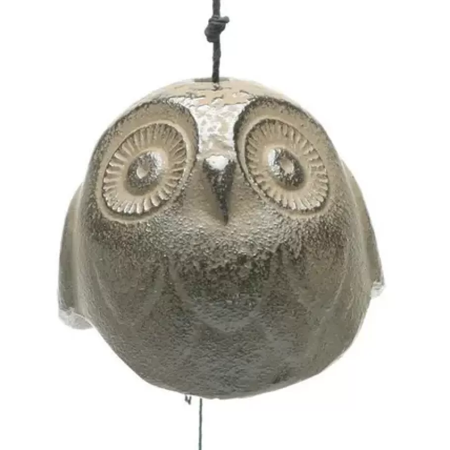 MIYA Company Owls^Wind Chime Owl Brown 2"