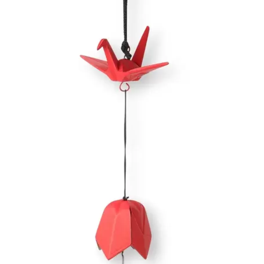 MIYA Company Other^Wind Chime Peace Crane Red 1-7/8"