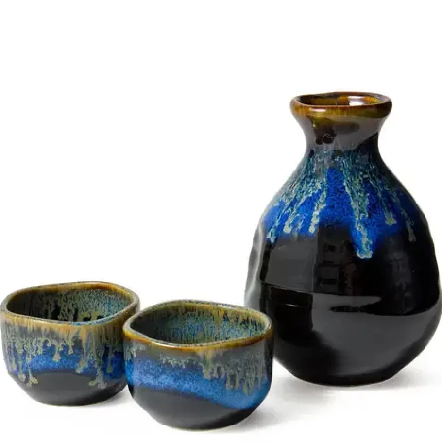 MIYA Company Sake Sets^Yuugata Glaze Sake Set